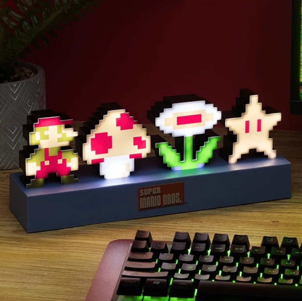 NWT Super Mario Bros Icons Light